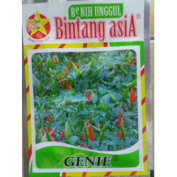 Benih/bibit Cabe Rawit Hijau Genie (Bintang Asia) Benih/bibit Cabe Rawit Hijau Genie (Bintang Asia)